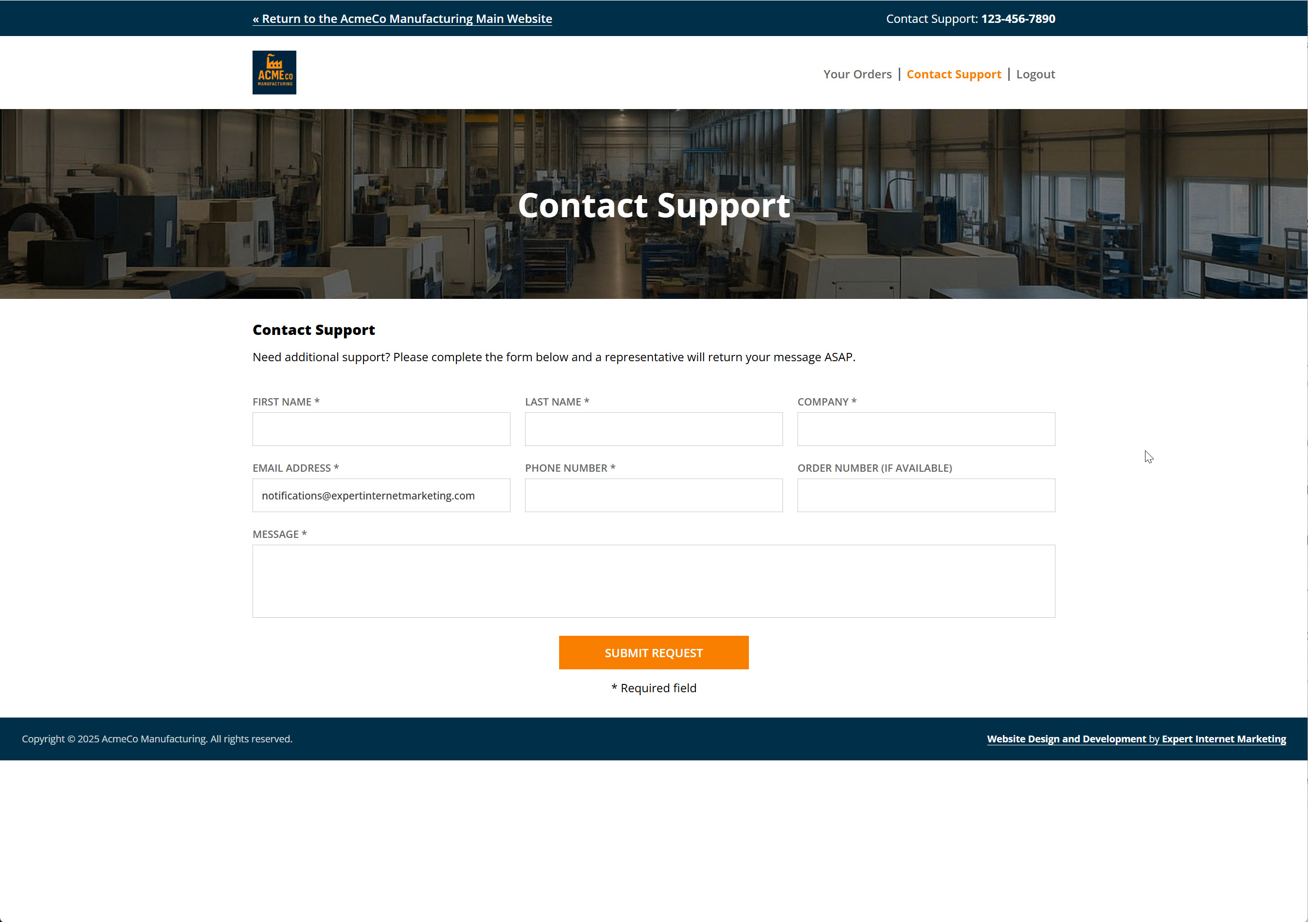 In Portal Support